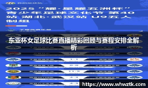 东亚杯女足球比赛直播精彩回顾与赛程安排全解析