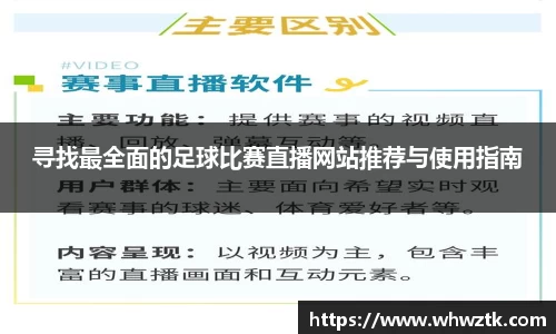 寻找最全面的足球比赛直播网站推荐与使用指南